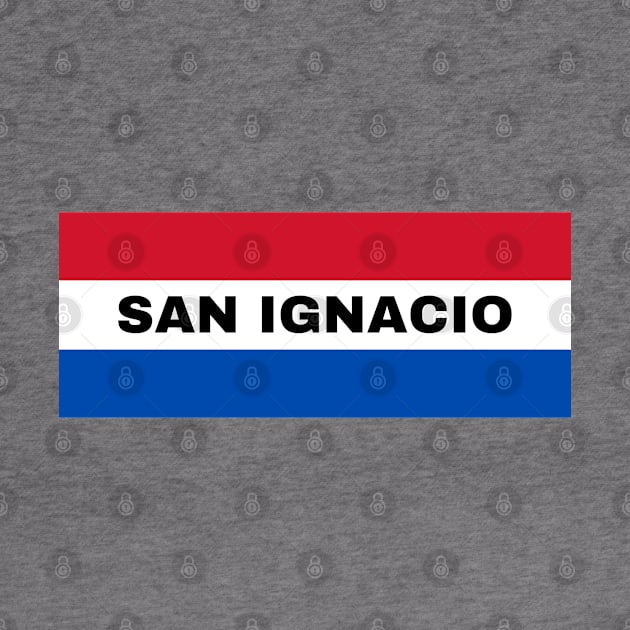 San Ignacio City in Paraguay Flag Colors by aybe7elf